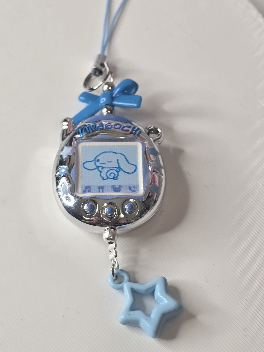 -Style Tama Keychain Charm - Light Blue- Sanrio